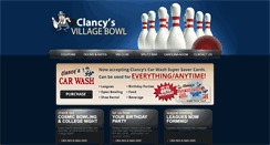Desktop Screenshot of clancysvillagebowl.com