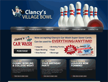 Tablet Screenshot of clancysvillagebowl.com